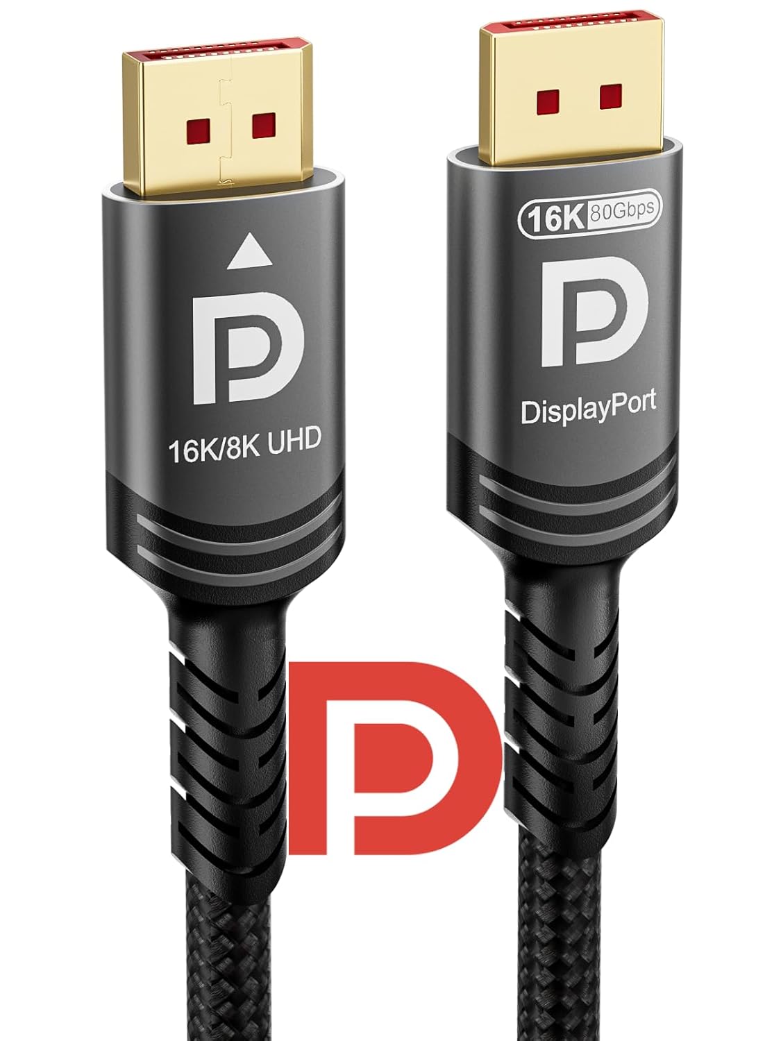 VESA Certified 16K DisplayPort 2.1 Cable - Ultra High Bit Rate Performance