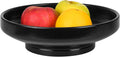 Ceramic Fruit Bowl for Kitchen Counter 10.2 in - Modern Pedestal Bowl