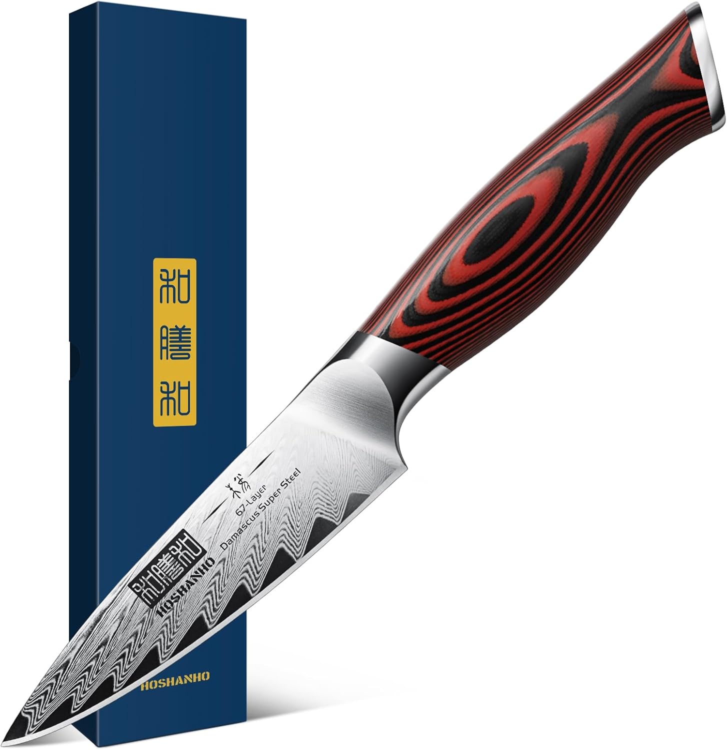 Damascus Steel Paring Knife 3.75 Inch for Precision Cutting