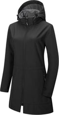 Women's Softshell Jacket with Removable Hood - Fleece Lined