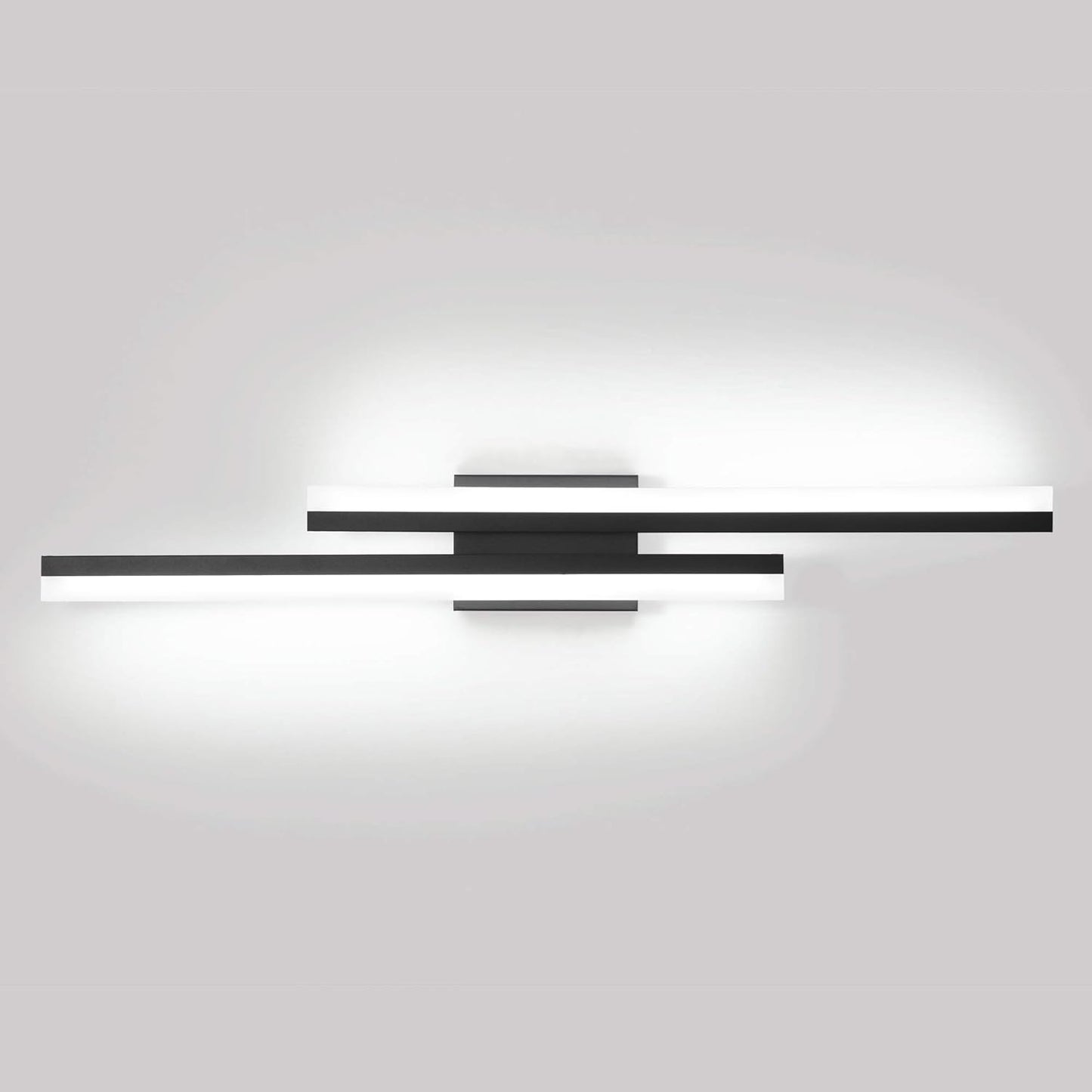 32in Black Bathroom Light Fixtures for Modern Vanity Lighting