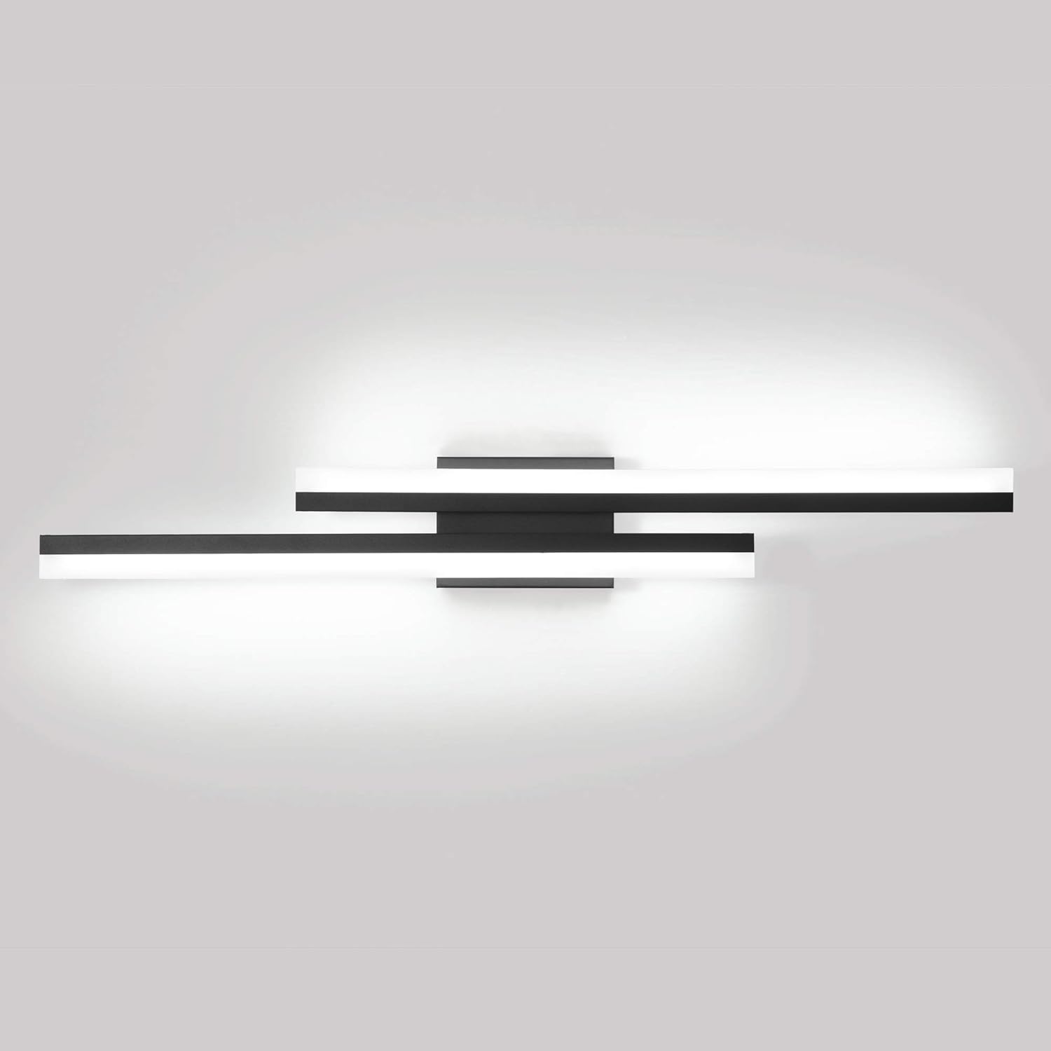 32in Black Bathroom Light Fixtures for Modern Vanity Lighting