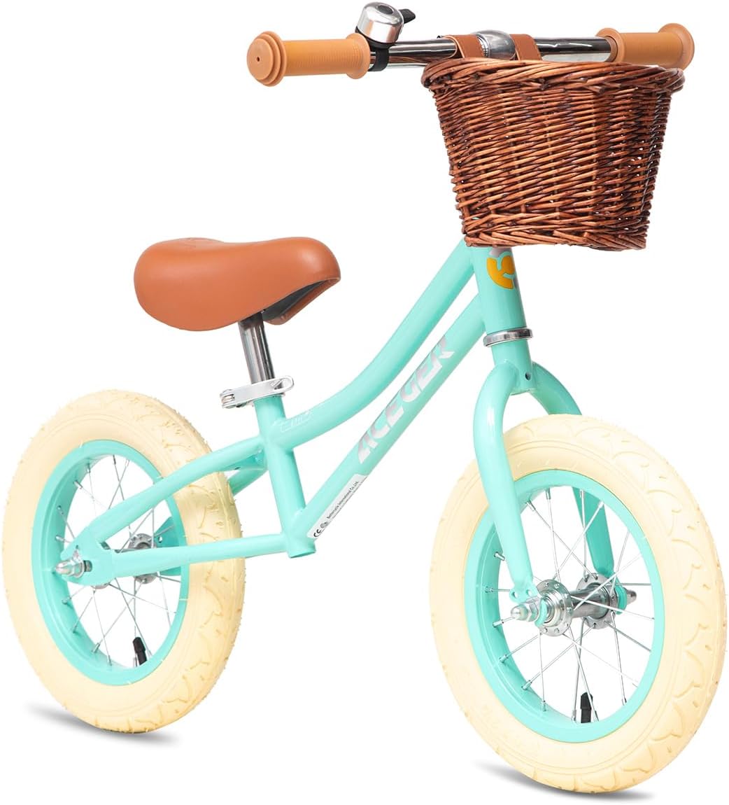 ACEGER 12 Kids Balance Bike for Toddlers with Adjustable Seat