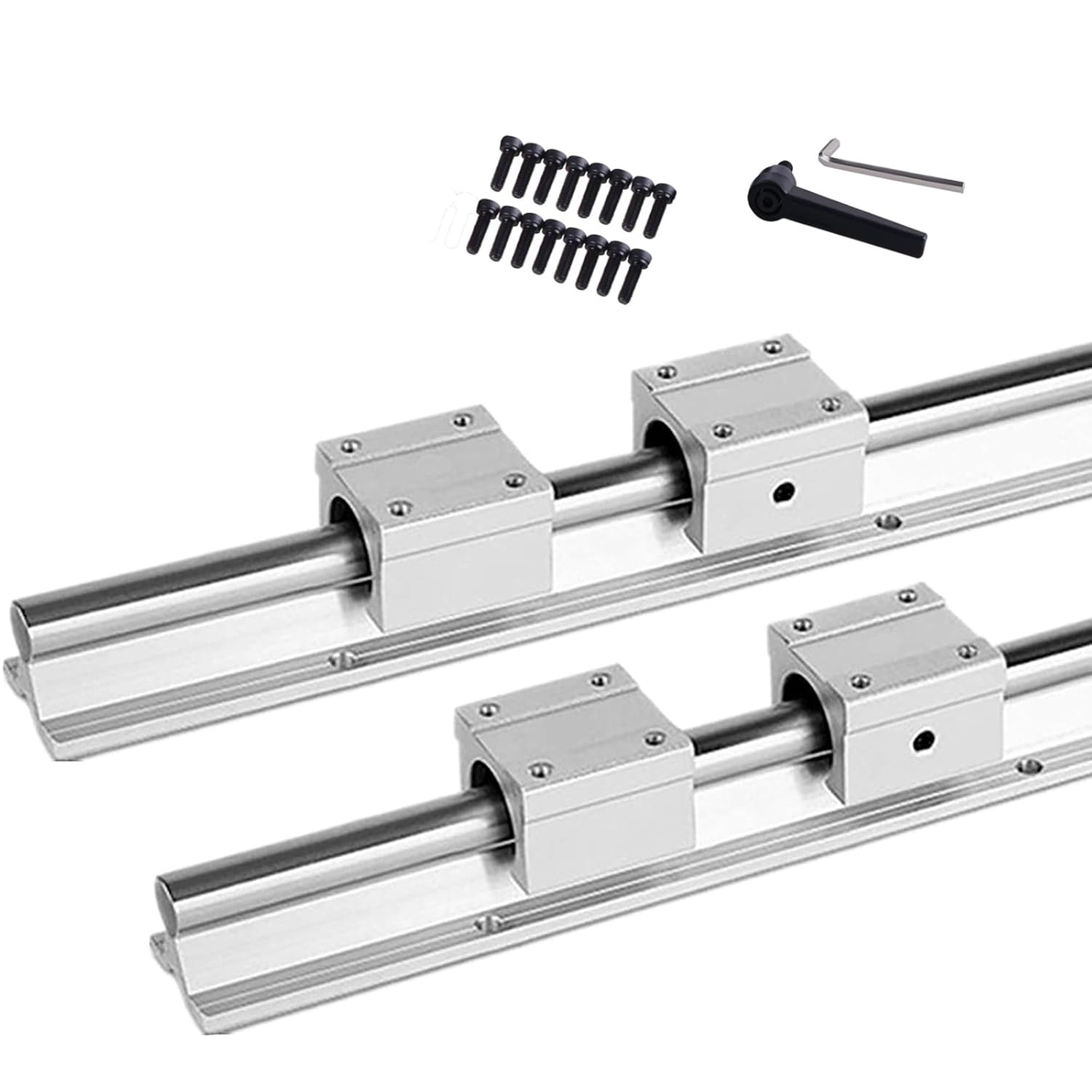 600mm SBR16 Linear Rail and SBR16UU Slide Bearing Block Set