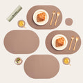 Clay Pink Silicone Placemats Set of 4 for Contemporary Dining