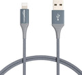 USB-A to Lightning Charger Cable 6 ft - Nylon Braided, MFi Certified
