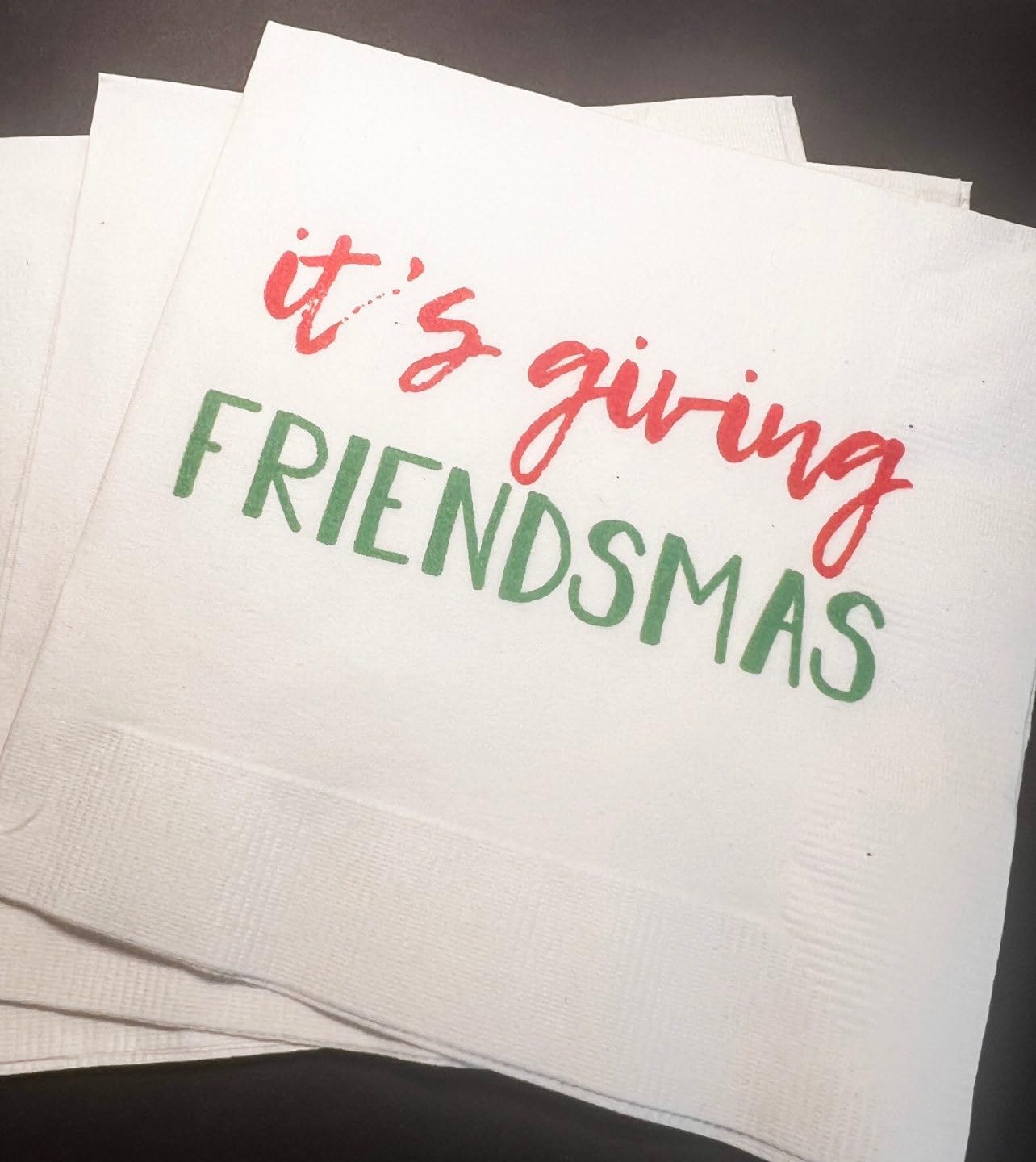 Funny Friendsmas Cocktail Napkins, Set of 25