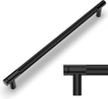 10 in Matte Black Knurled Cabinet Pulls - Durable 10-Pack