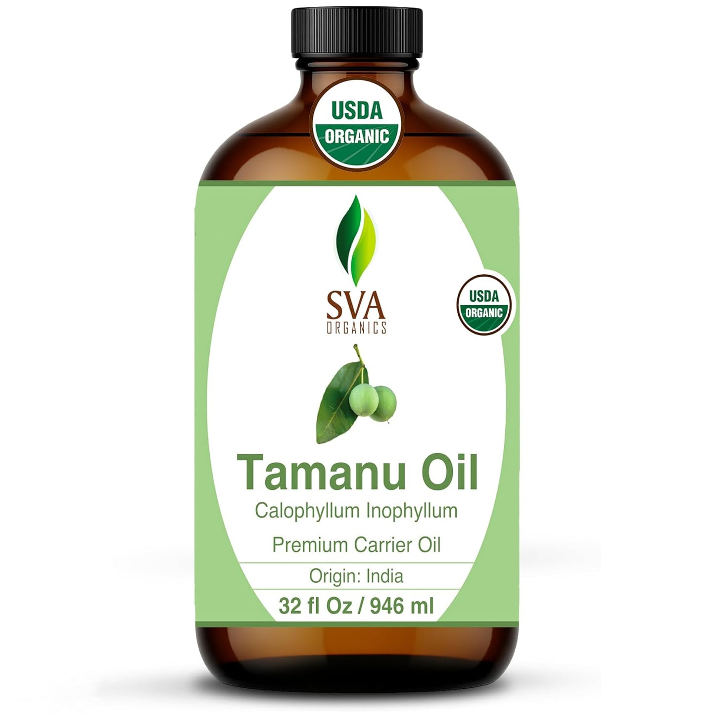SVA Tamanu Seed Oil Organic - Natural Cold Pressed Carrier Oil