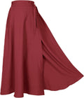 Women's Linen Wrap Skirt for Casual and Vintage Style