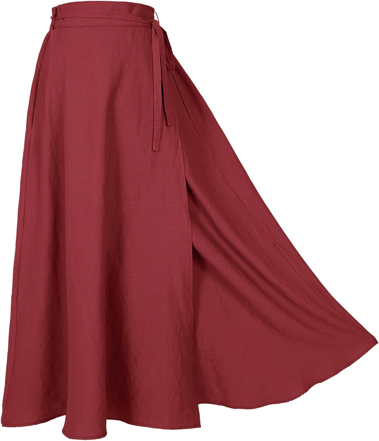 Women's Linen Wrap Skirt for Casual and Vintage Style