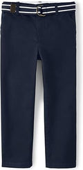 Boys' and Toddler Belted Chino Pants for Stylish Comfort