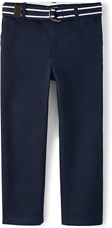 Boys' and Toddler Belted Chino Pants for Stylish Comfort