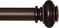 Bronze Curtain Rods for Windows 72 to 144 in Adjustable - Classic