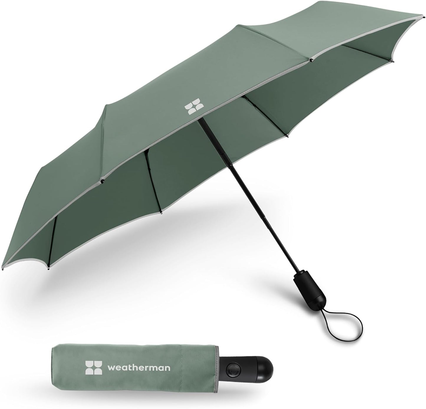 Weatherman Compact Mini Umbrella - Windproof Travel Umbrella