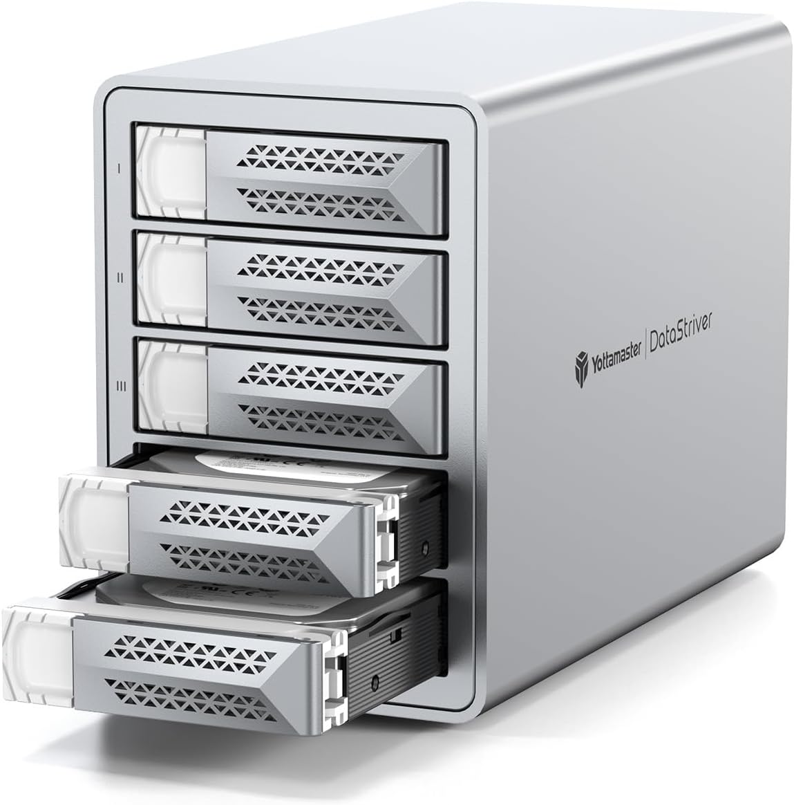 Yottamaster 5 Bay Hard Drive Enclosure for High-Speed Storage