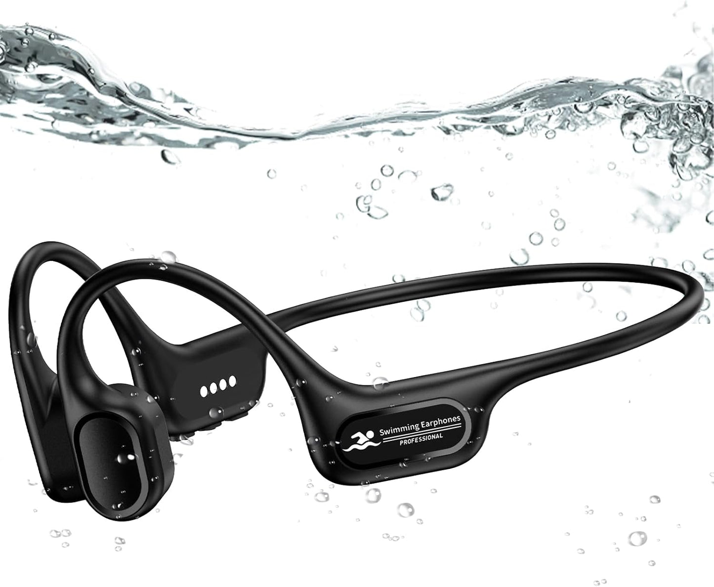 Swimming Headphones IP68 Waterproof with 32GB MP3 Player