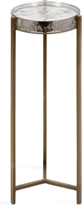 Kate & Laurel Modern Brass Drink Table