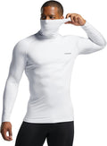 TSLA Men's Thermal Long Sleeve Compression Shirt - Warm, Low-Bulk Base
