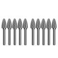 Asieg Tool SF-5 Tungsten Carbide Tree Shape Radius End Burr - Durable