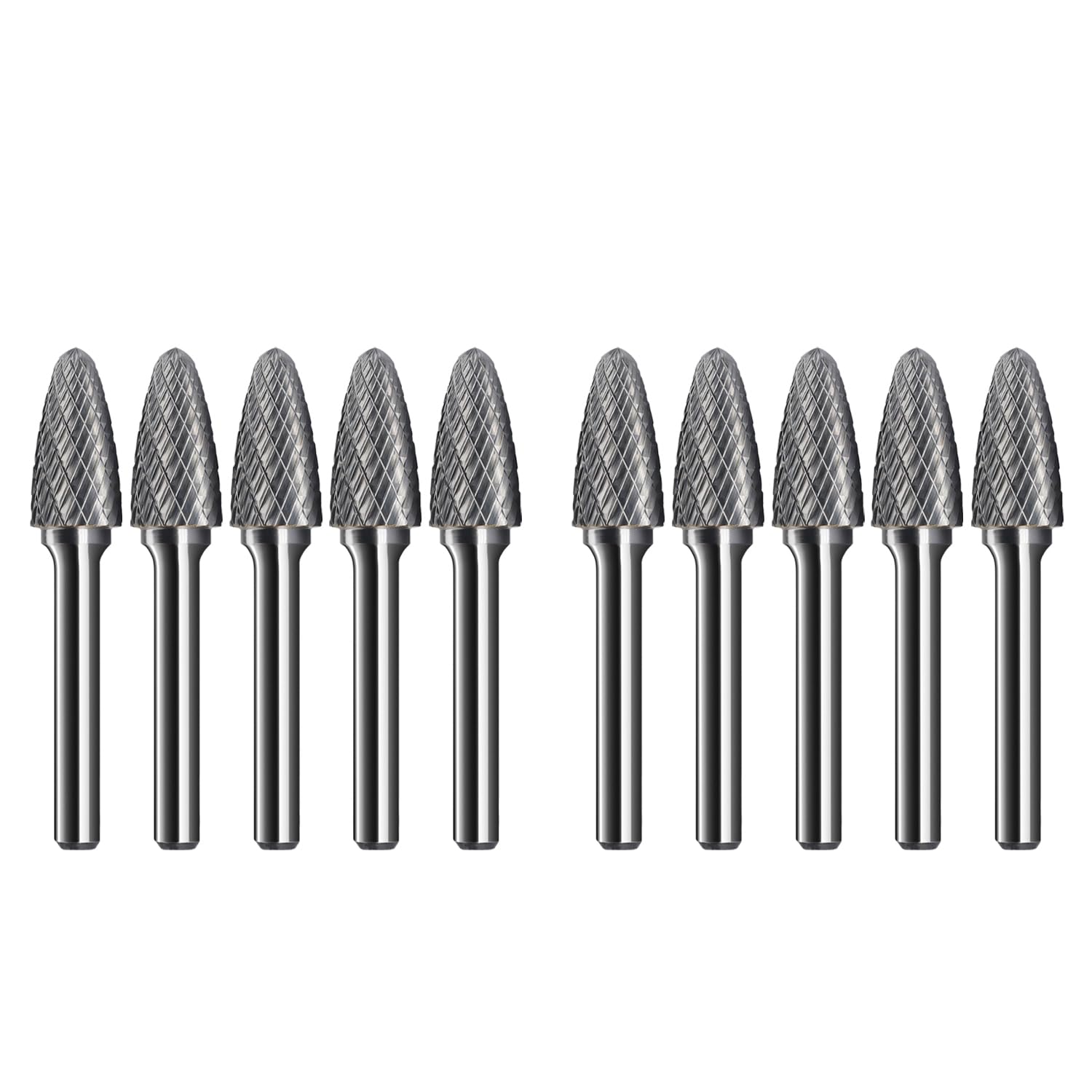Asieg Tool SF-5 Tungsten Carbide Double Cut Rotary File Burrs