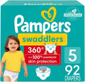 Pampers Diapers Swaddlers 360 Size 5 - Stretchy Pull-On Leak