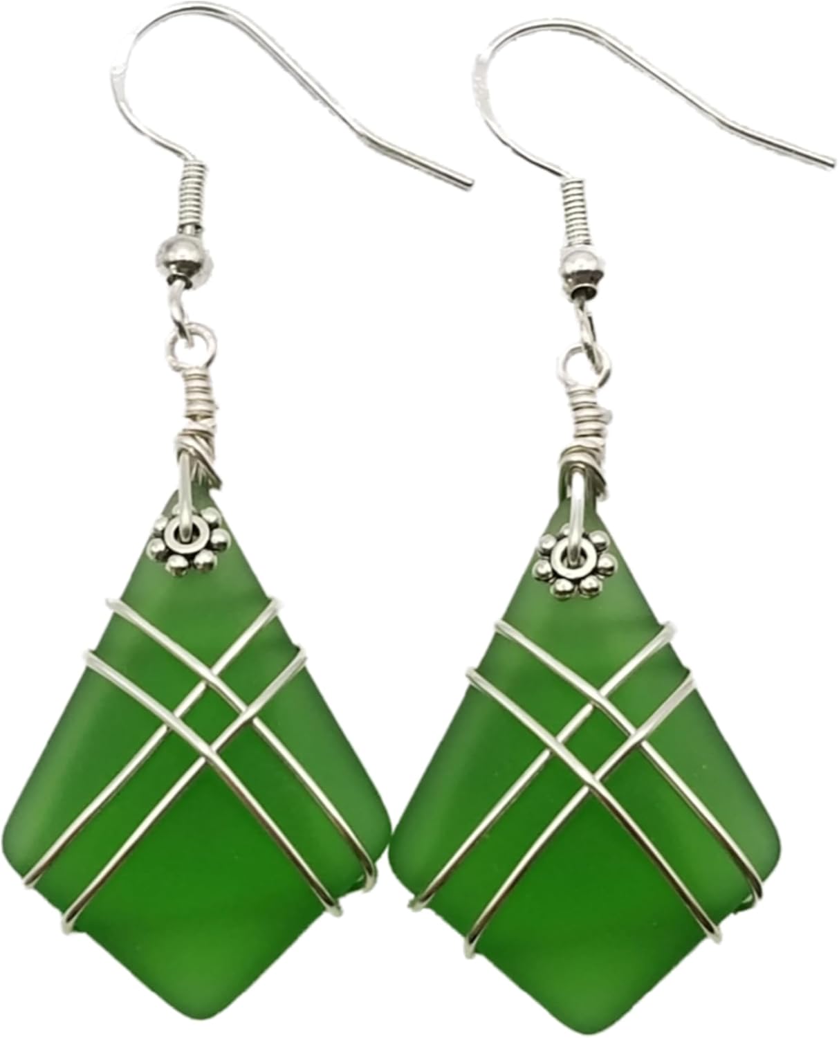Handmade Sea Glass Earrings - Unique Hawaiian Jewelry Gift