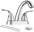 Phiestina Chrome 4 in Centerset Bathroom Faucet - Durable Chrome