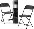 Nazhura Foldable Folding Chairs Plastic Outdoor Indoor 650LB Pack