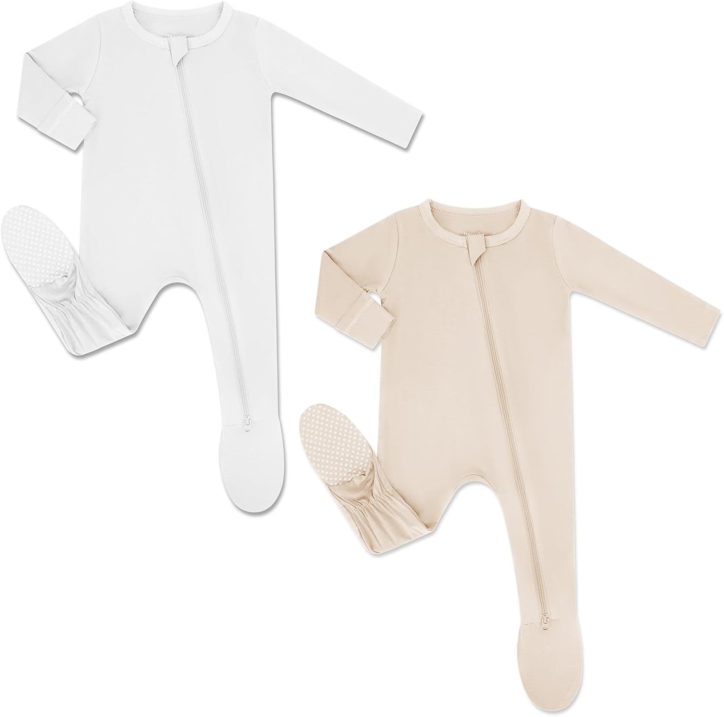 HAPIU Rayon from Bamboo Baby Footed Pajamas for Comfort