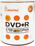 Smartbuy 600-disc 4.7GB 16x DVD+R Logo Top - Bulk Archival Media