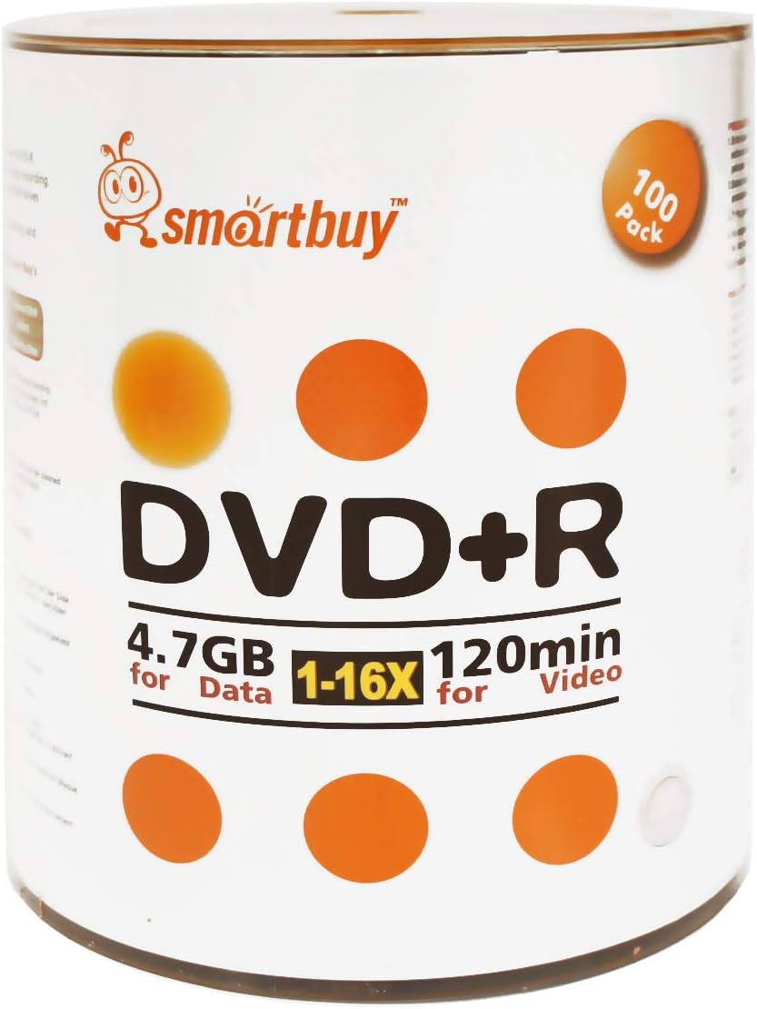 Smartbuy 600-disc 4.7gb 16x DVD+R Blank Data Media Discs
