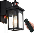 Porch Light with GFCI Outlet and Motion Sensor - Remote Control Dusk