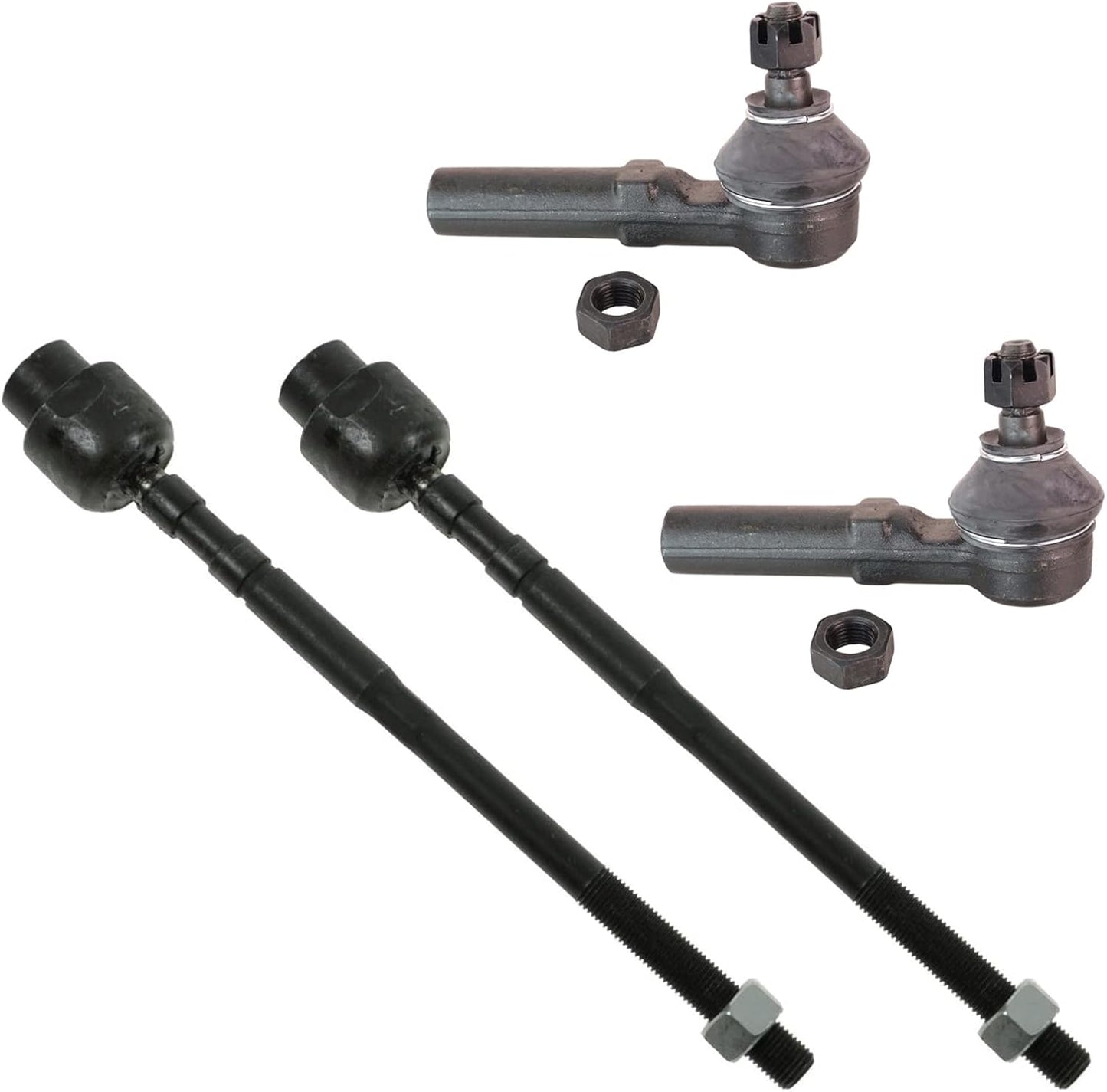 TRQ 4 Piece Steering Tie Rod End Kit for Chrysler Dodge Plymouth