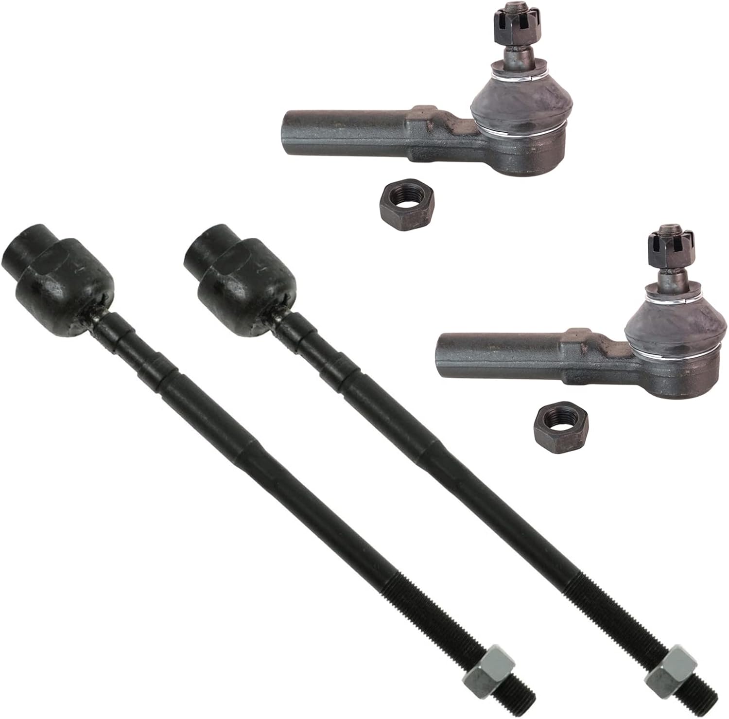 TRQ 4 Piece Steering Tie Rod End Kit for Chrysler Dodge Plymouth