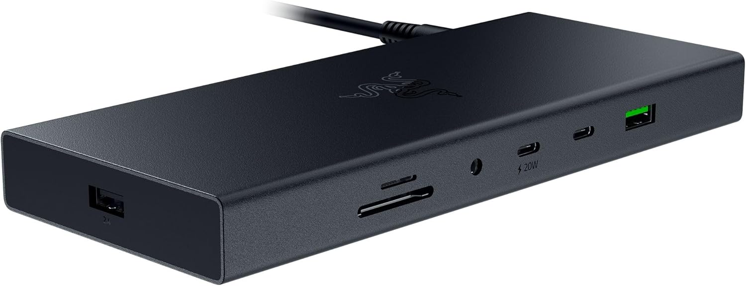 Razer USB 4 Dock with 14 Ports for Ultimate Connectivity