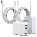 10Foot iPhone USBC Charging Cable 2Pack with 40W Foldable Charger