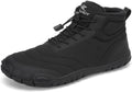 Barefoot Snow Boots for Men Women - Fur Lined Zero Drop Winter Shoes