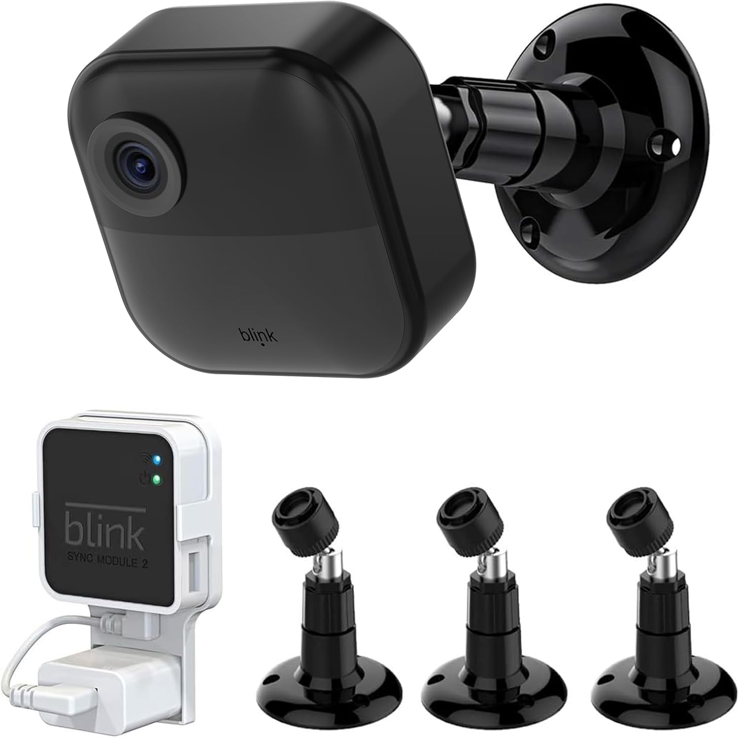 Blink Outdoor Camera Mount - 360 Adjustable, Sync Module 2 Outlet Mount (3Pack)