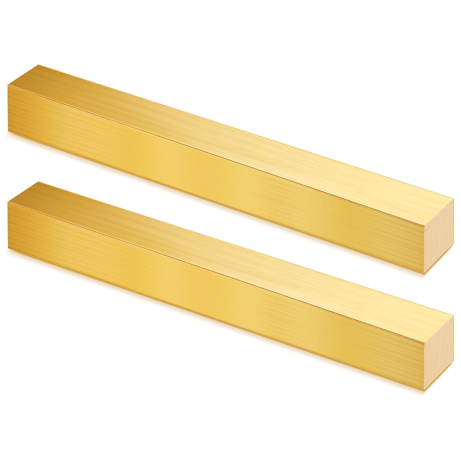 C360 Brass Flat Bar Blank 1in x 1in x 5in for Craft Projects