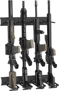 Gun Rack Wall Mount Adjustable 4/8/12 Slot - Space-Saving Rifle Rack
