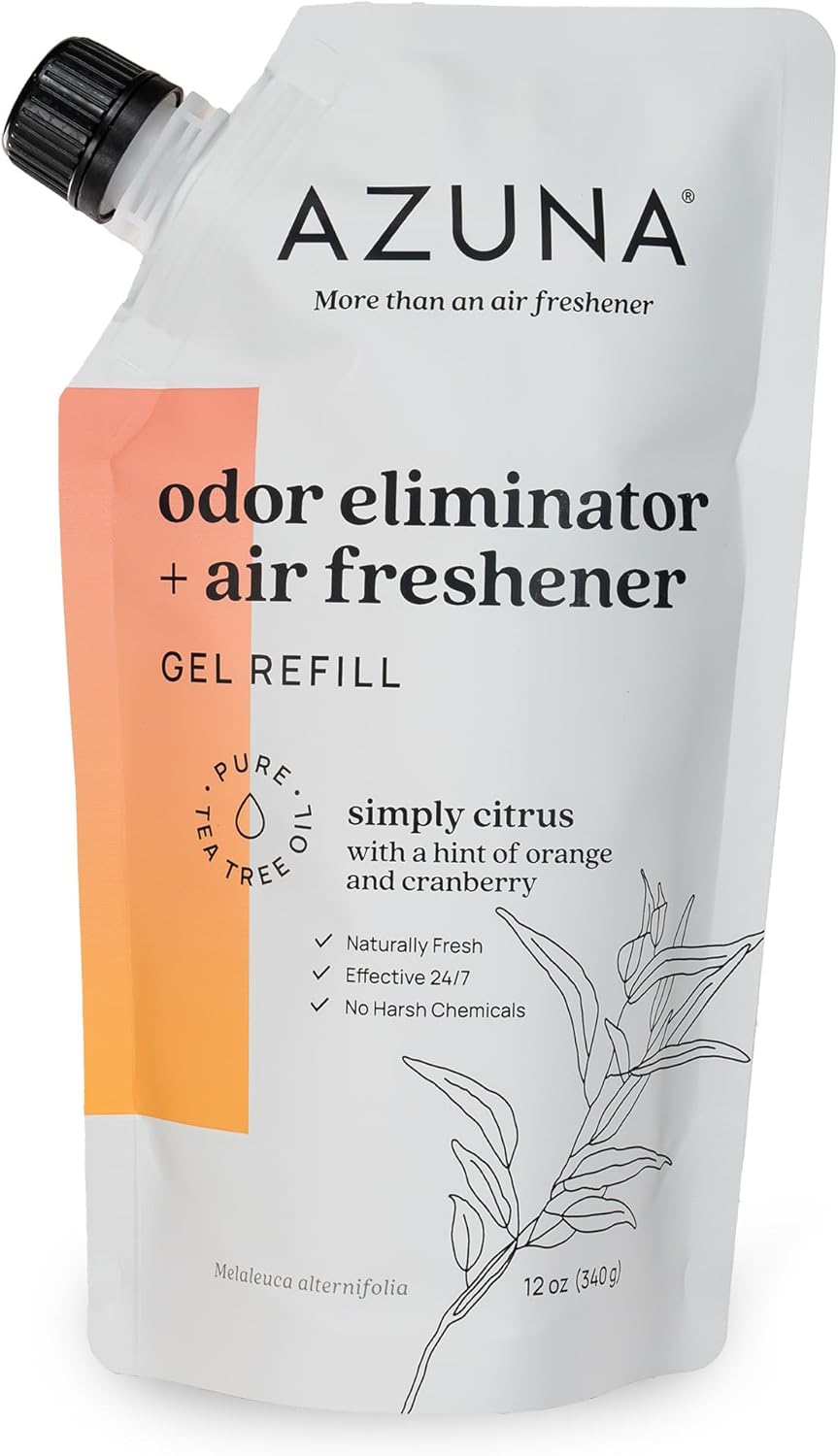 Azuna Air Freshener Gel Refill Pouch - Simply Citrus 12 oz