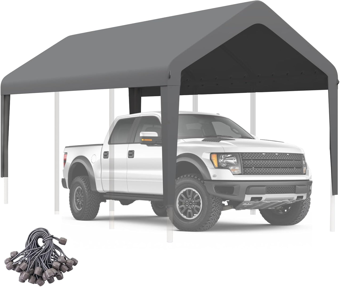 Heavy Duty Carport Canopy 10ftx20ft Replacement Cover for Shelter