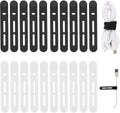 Reusable Cable Ties 20Pcs Silicone Cable Straps - Adjustable Cable