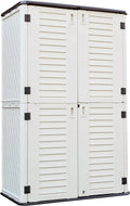 KINYING Outdoor Storage Cabinet Waterproof Vertical Shed - 66 Cu.ft