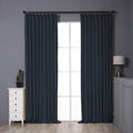Chenille Blackout Curtain 34x84 - Blue, Sleep Soundly!