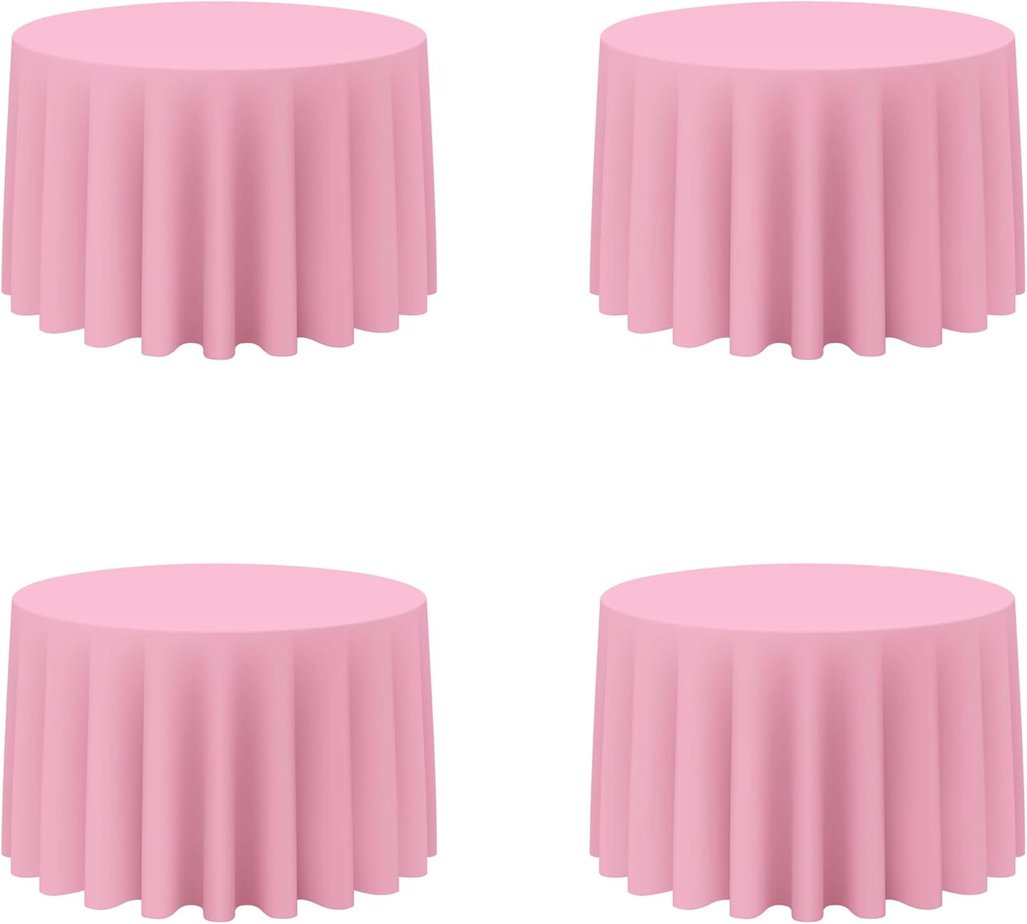 Pink Round Tablecloths 108 Inch for Elegant Events and Parties