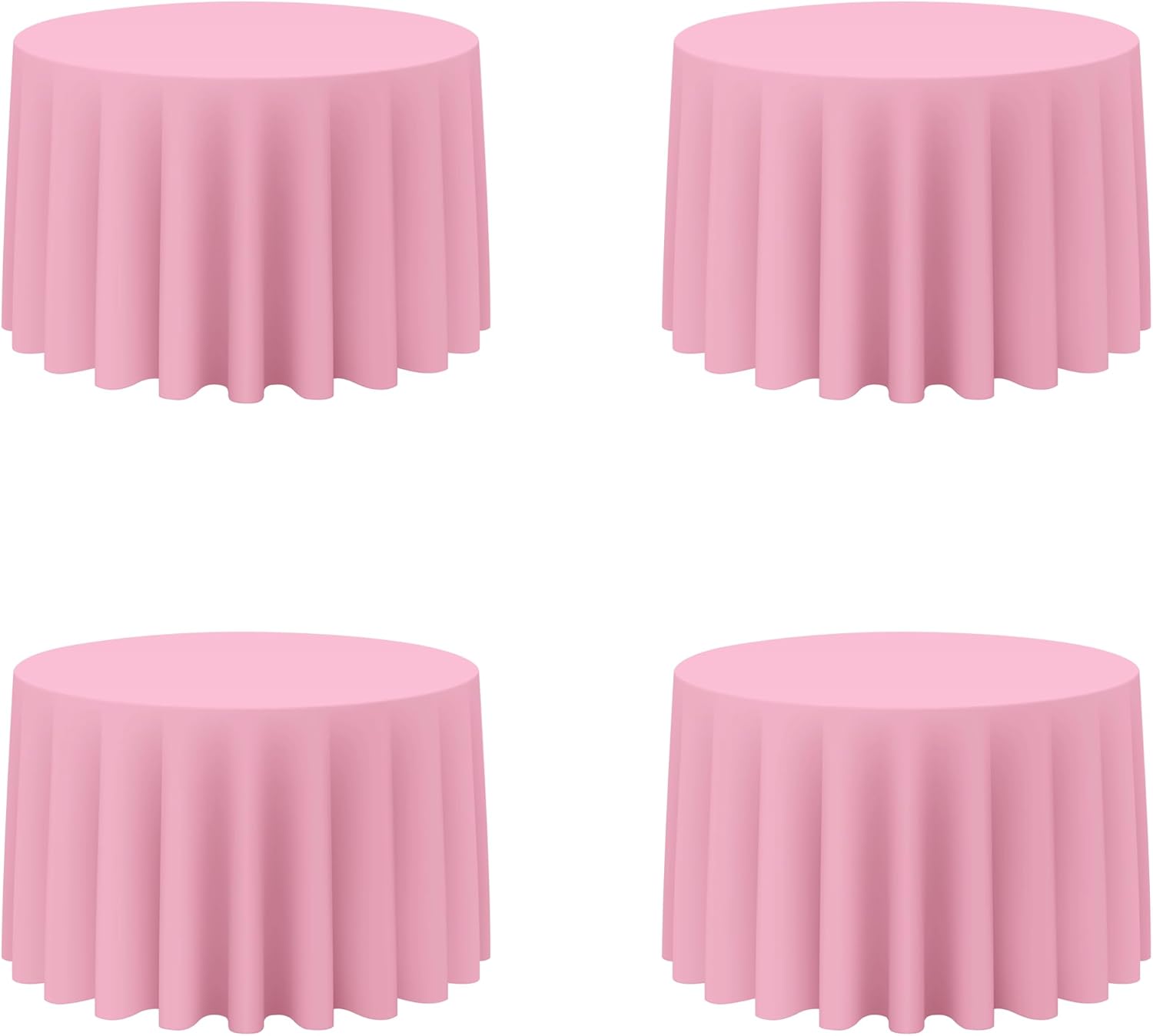 Pink Round Tablecloths 108 Inch for Elegant Events and Parties