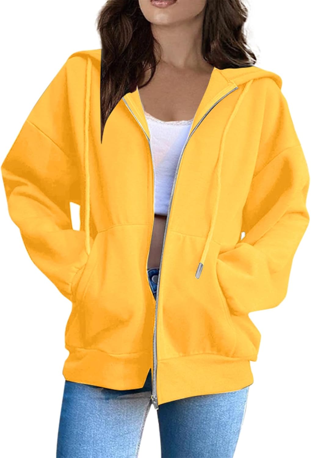 Cozy Zip-Up Hoodie for Women - Lightweight & Stylish