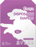 Disposable Dog Diapers Female Small, 75 Pack - Super Absorbent Leak